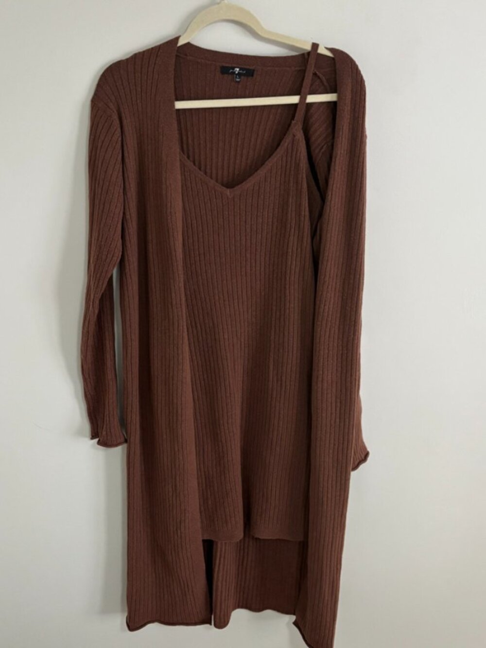 Cozy Brown Ribbed loungewear Set
